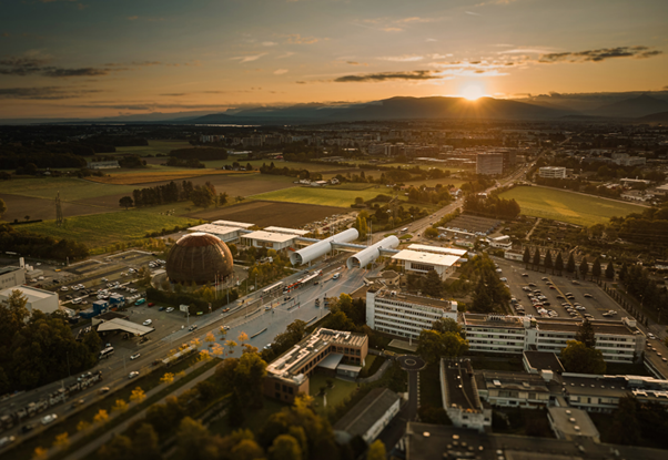 Carte postale Vue aérienne du CERN 