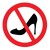 No high heels or open shoes
