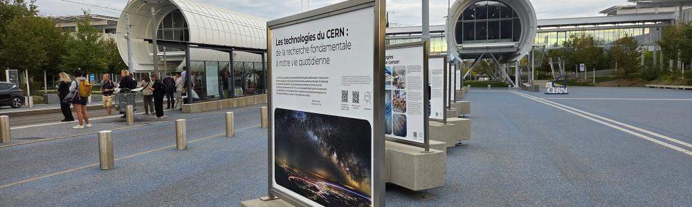 CERN Technologies exhibition on Esplanade des particules